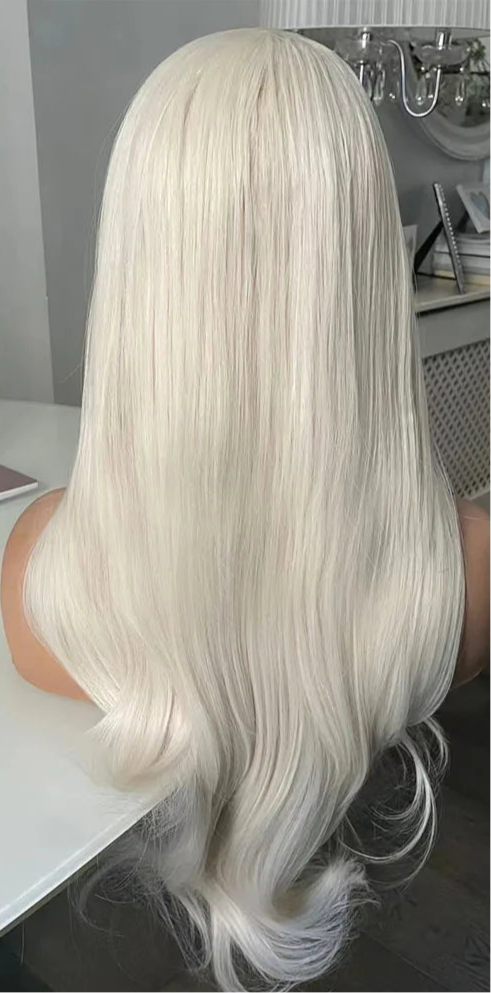 Platinum Blonde And Golden blonde Lace Front Wig