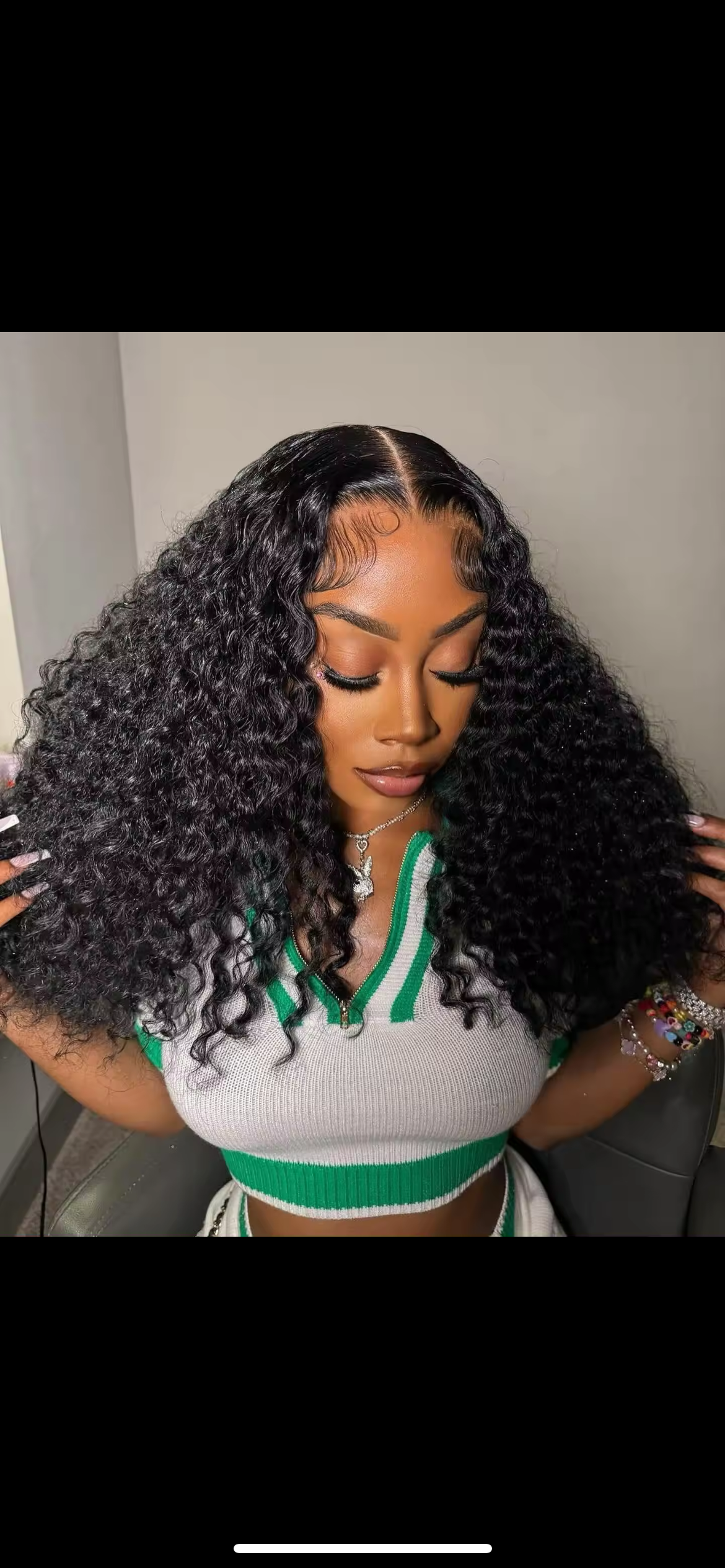 Curly Human Hair Lace Front Wig