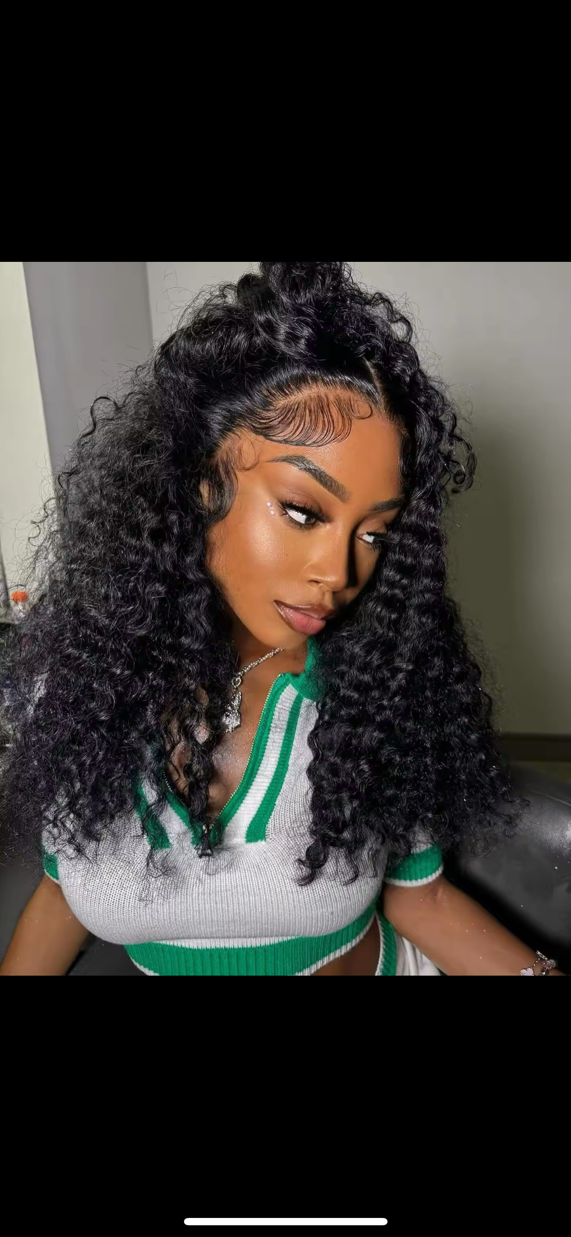 Curly Human Hair Lace Front Wig