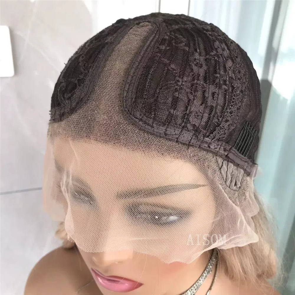 Blonda vågiga peruker
