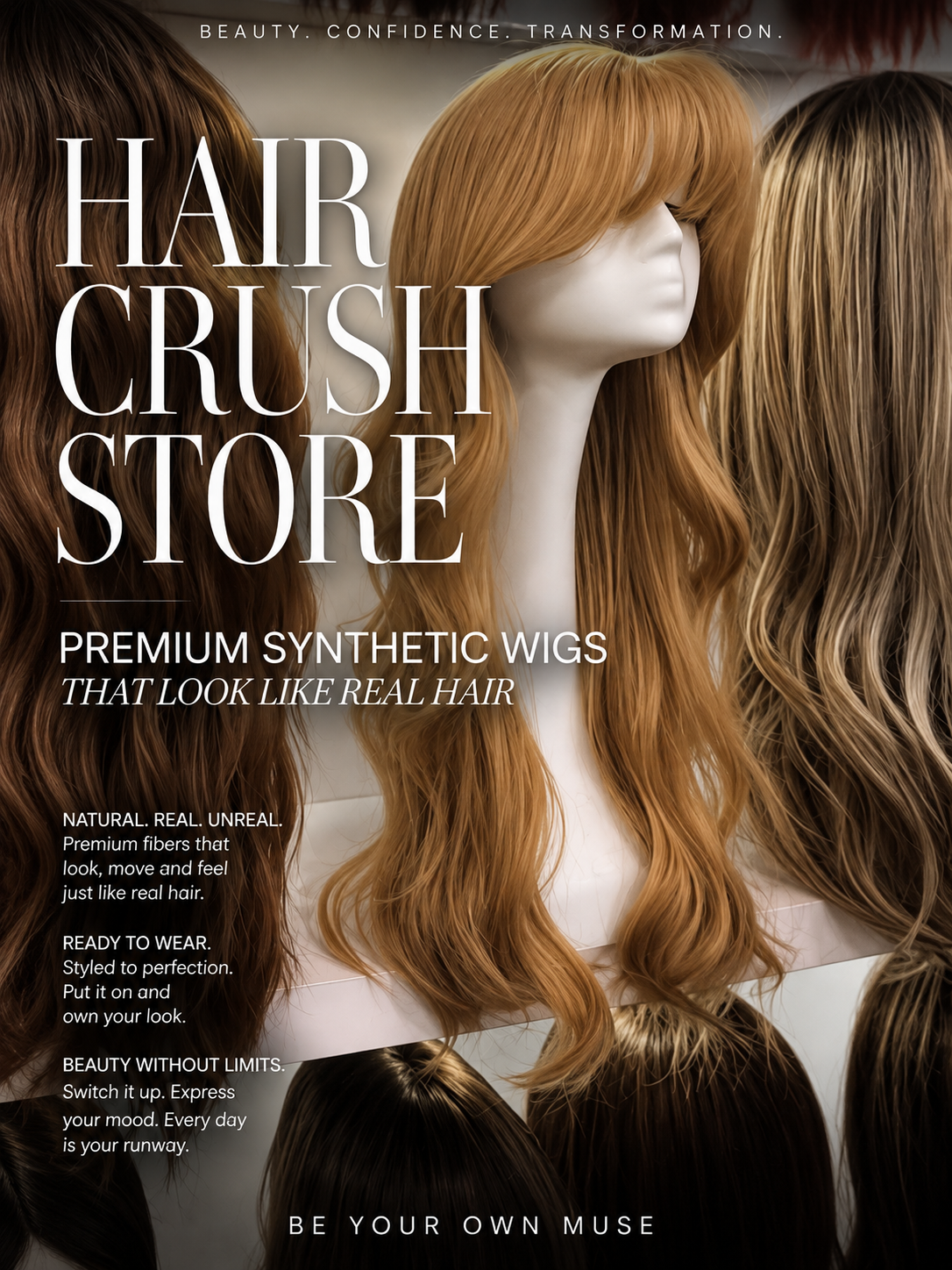 Premium Synthetic Wigs That Look Like Real Hair
