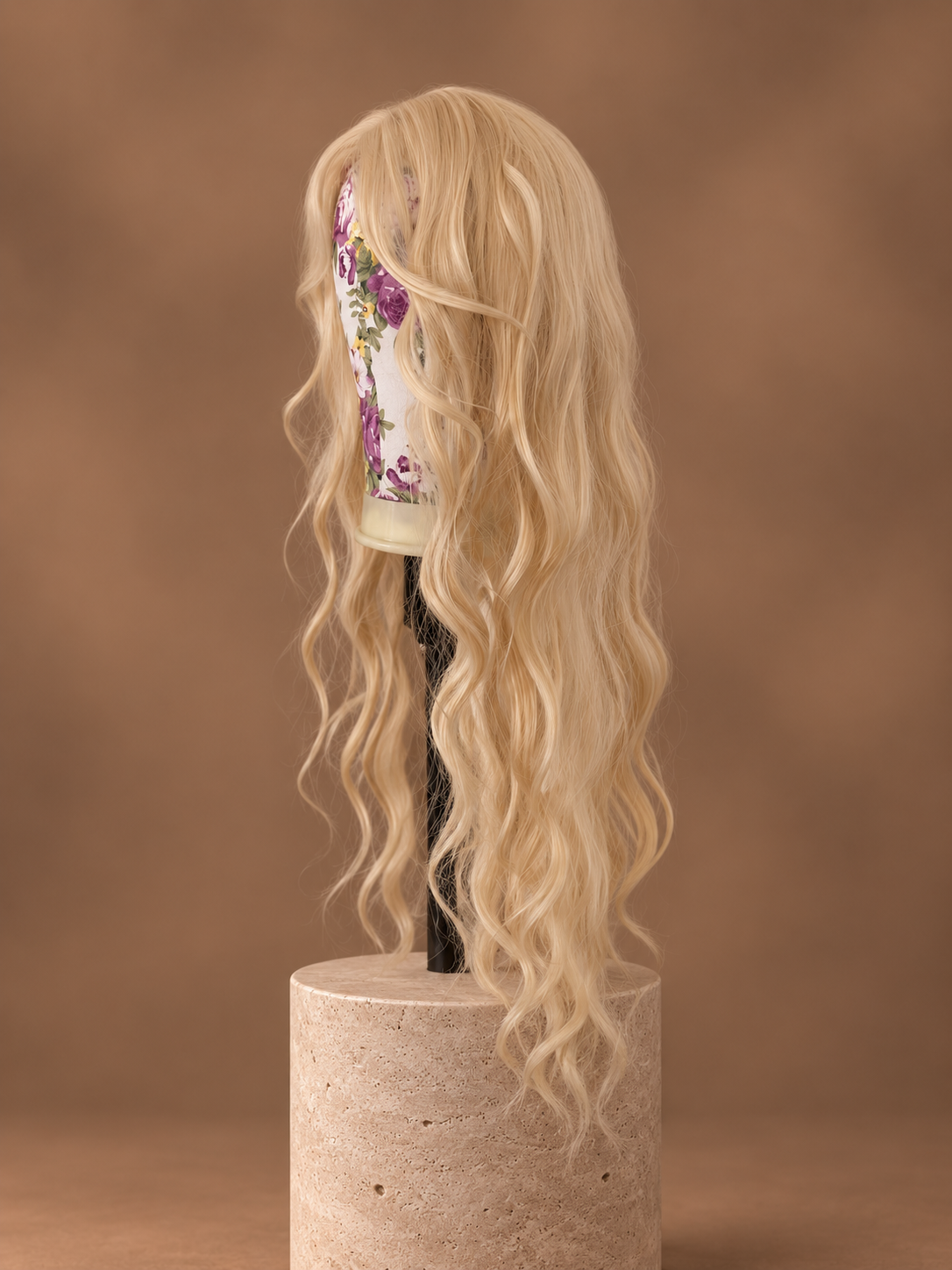 Strand vågigt Blond